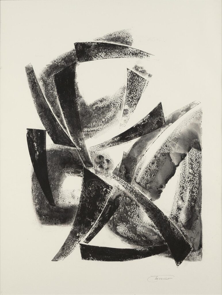 Monotype noir - 1960, 65x50 cm