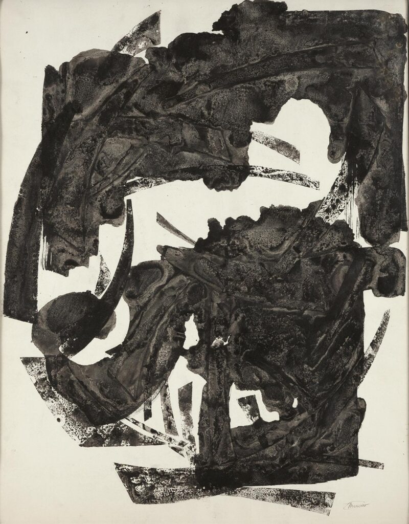 Monotype noir - 1960, 65x50 cm